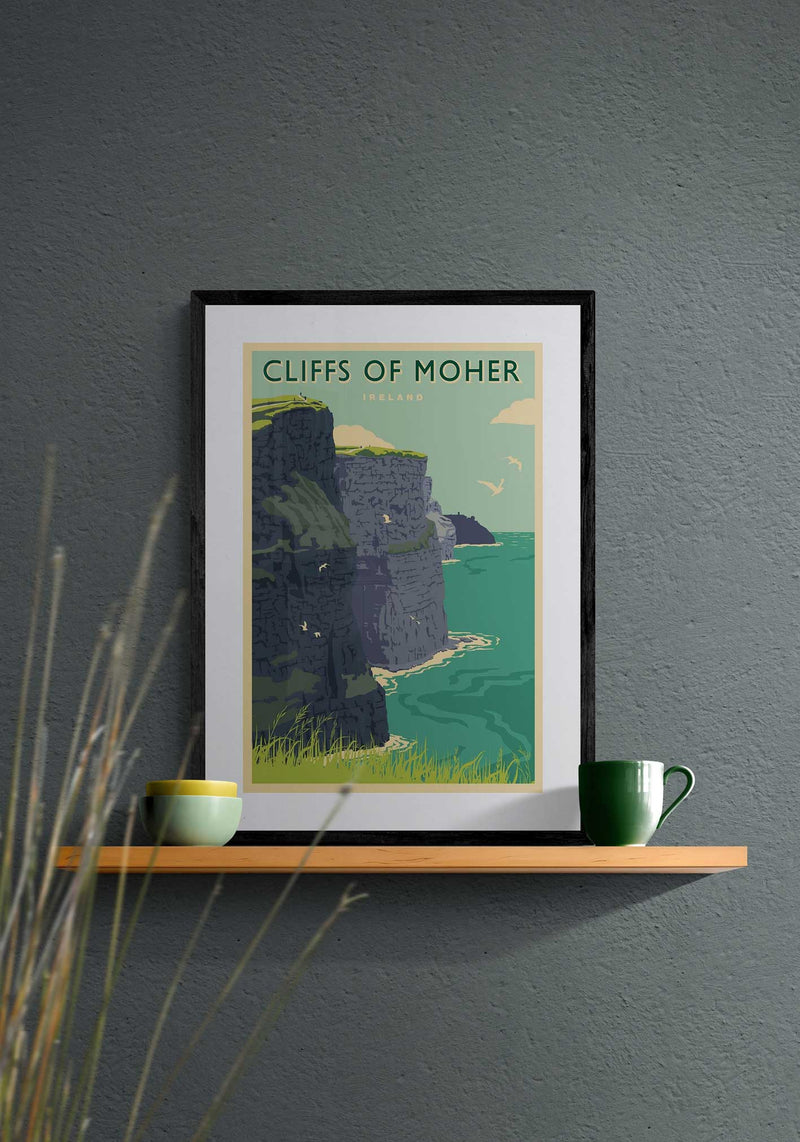 Cliffs of Moher Travel Poster