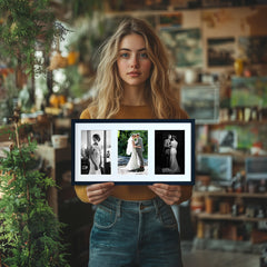 Triple Aperture Frame Black