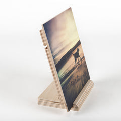 Wood Photo Block Stand 