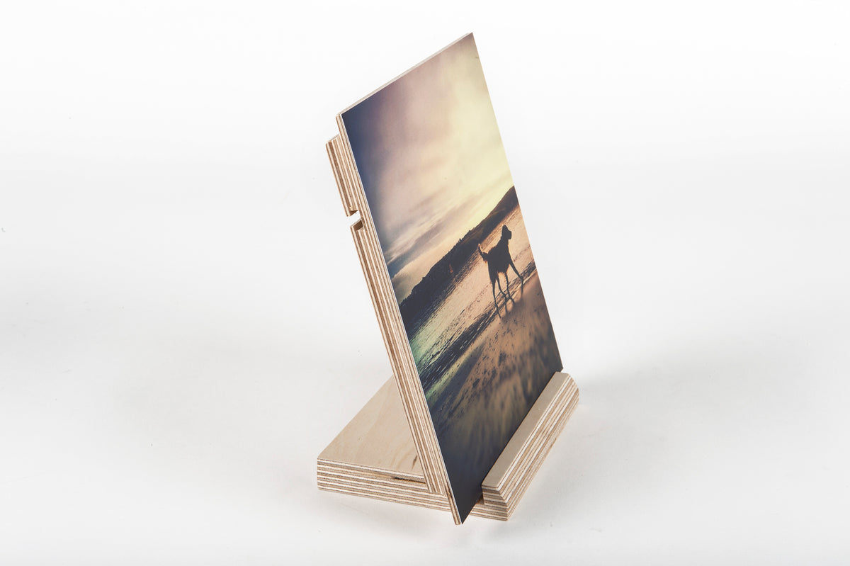 Wood Photo Block Stand 