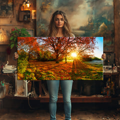 120x60cm panoramic photo on canvas