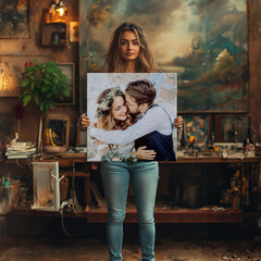 60x60cm square phtoo on canvas