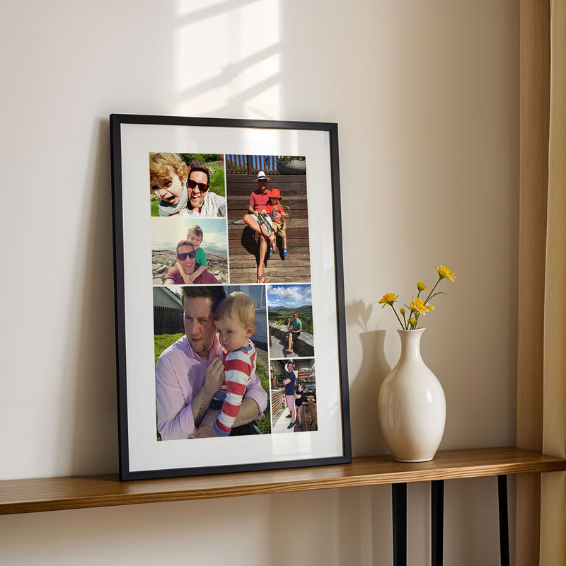 Collage Framed Prints Ireland in Black Frame