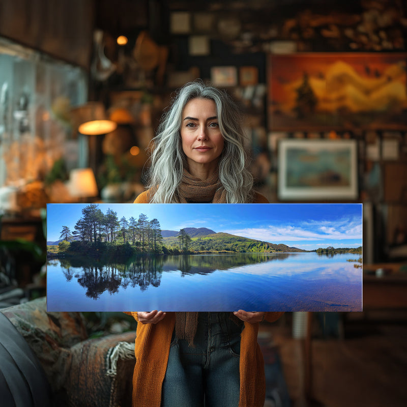 90x30cm panoramic photo on canvas